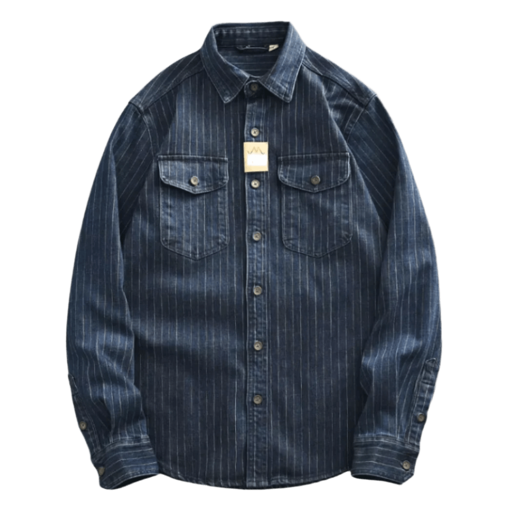 Striped Denim Shirt - Wild Soul Co.