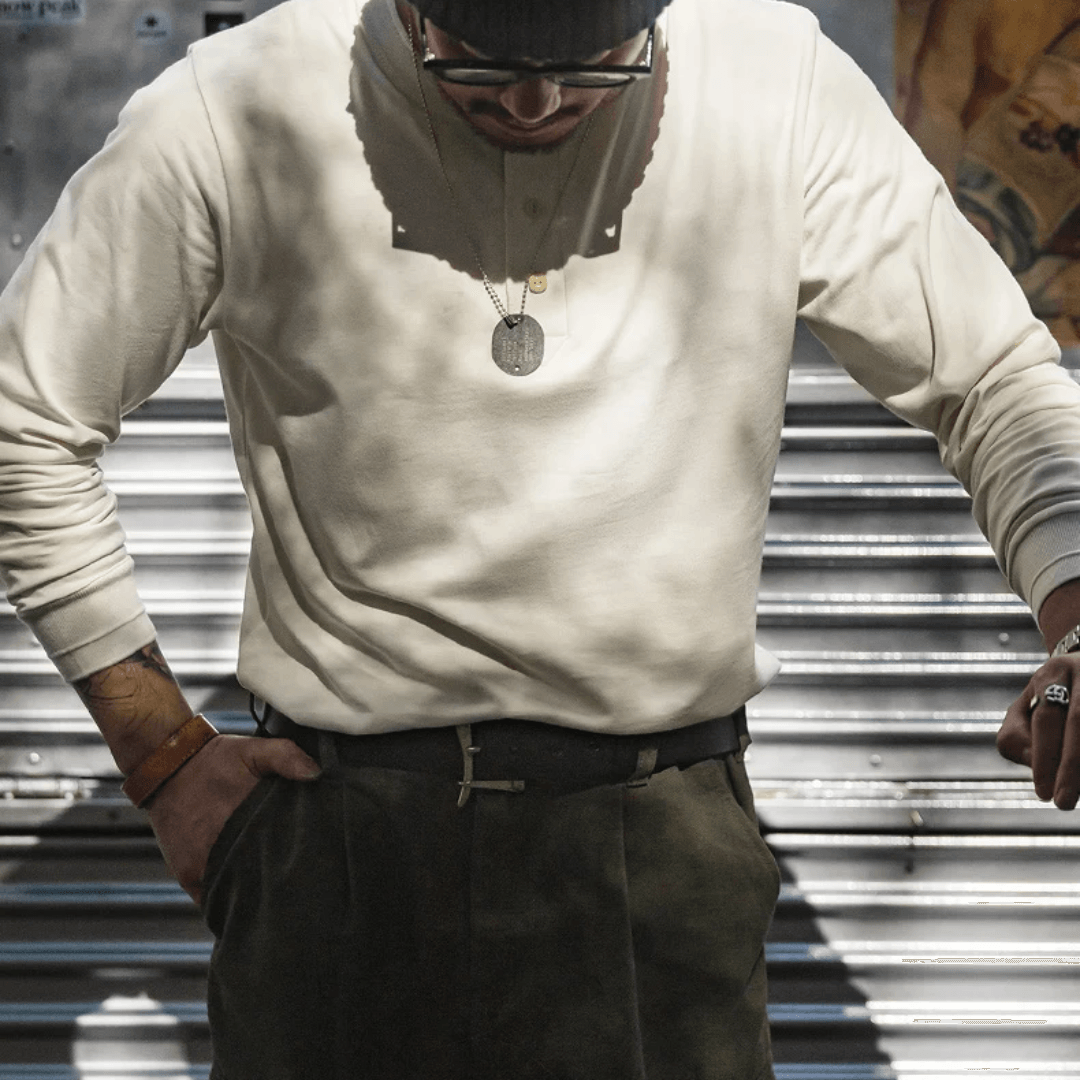 Long Sleeve Henley T-shirt - Wild Soul Co.