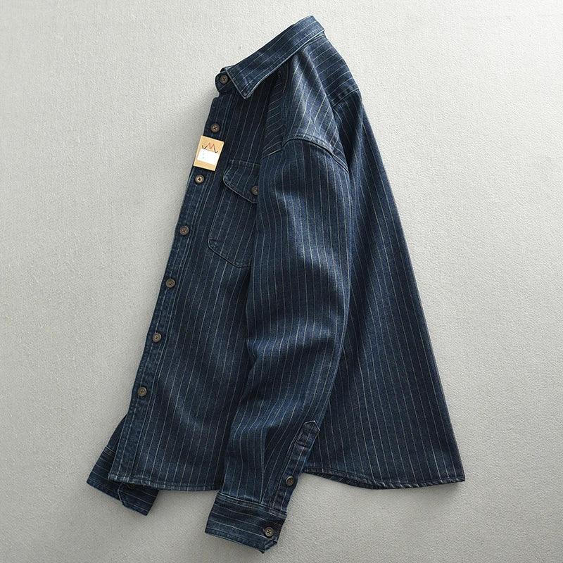 Striped Denim Shirt - Wild Soul Co.