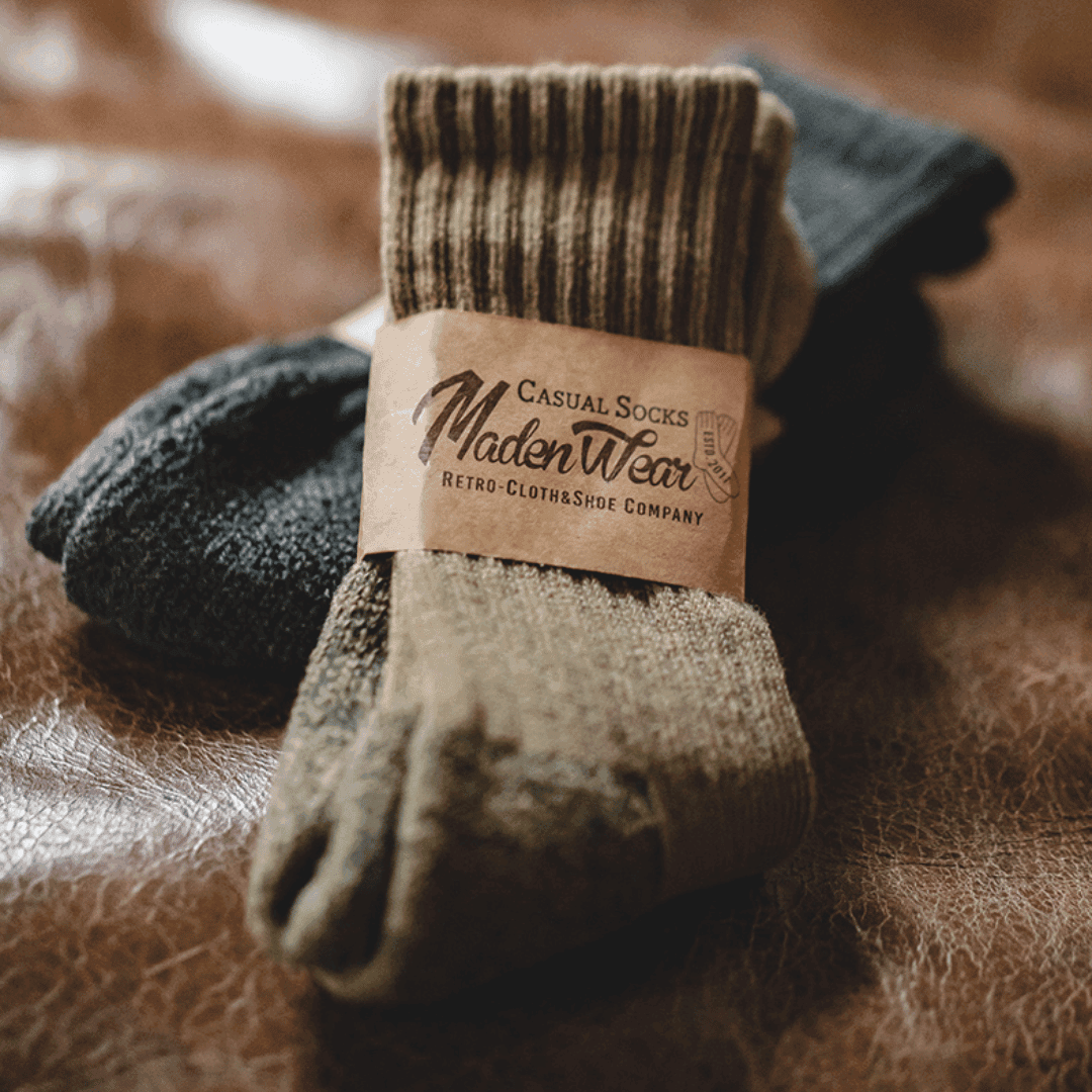 Wool Retro Desert Socks - Wild Soul Co.