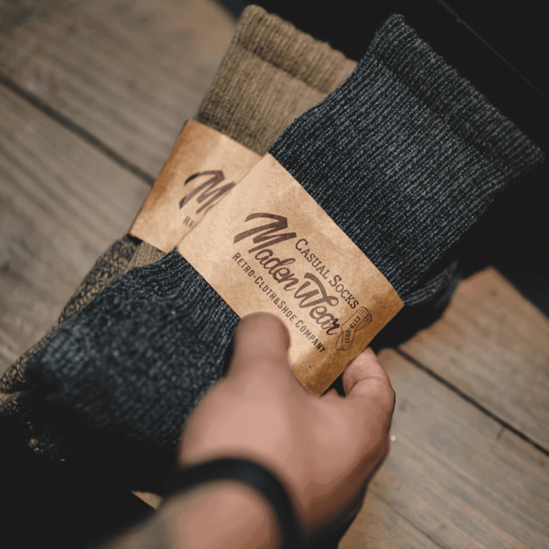 Wool Retro Desert Socks - Wild Soul Co.
