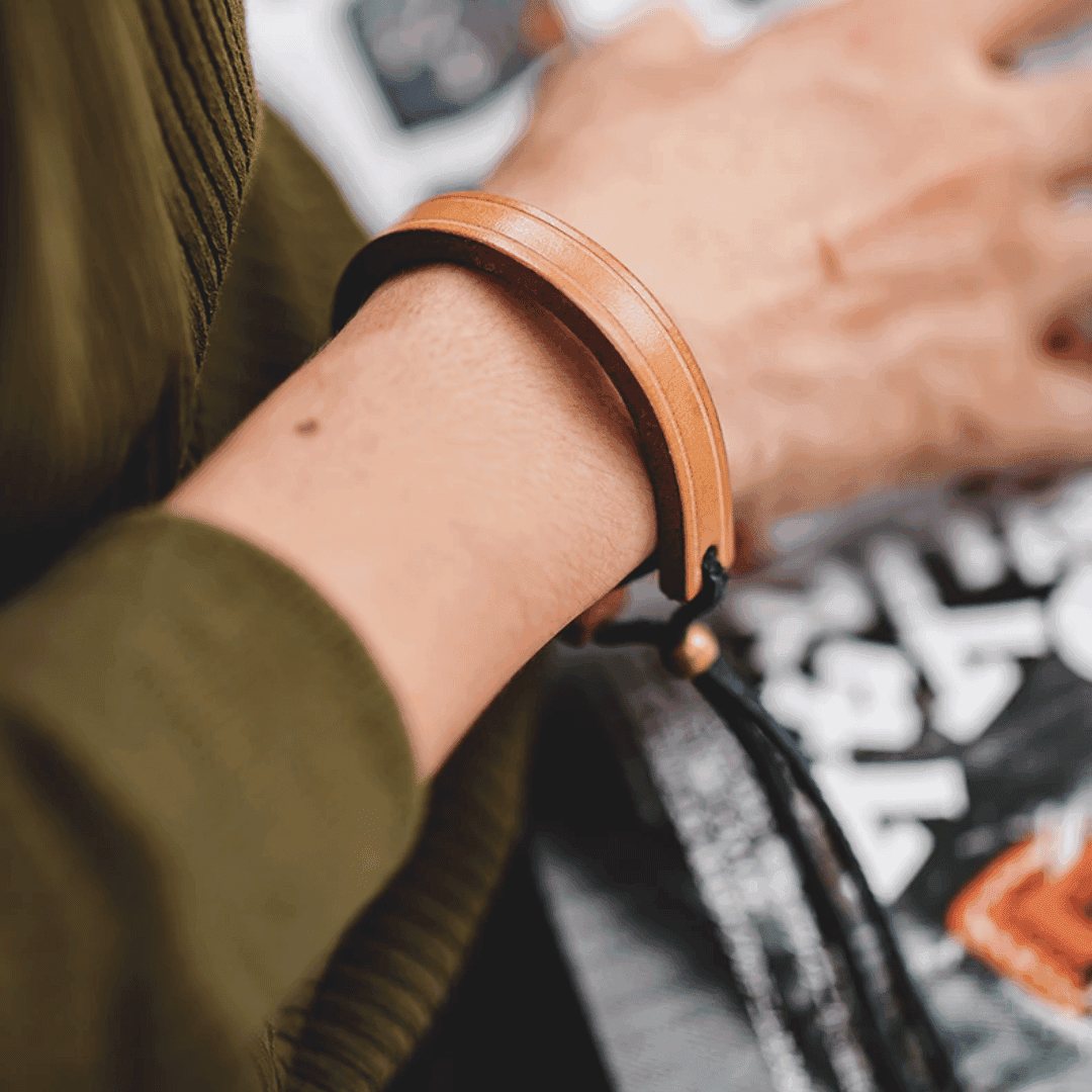 Leather Cuff Bracelet - Wild Soul Co.