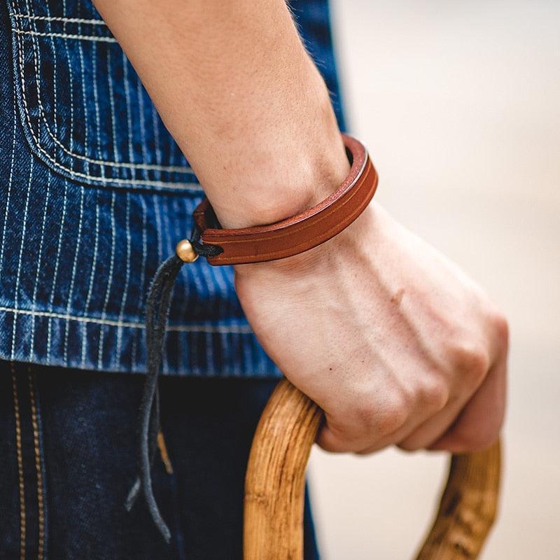 Leather Cuff Bracelet - Wild Soul Co.