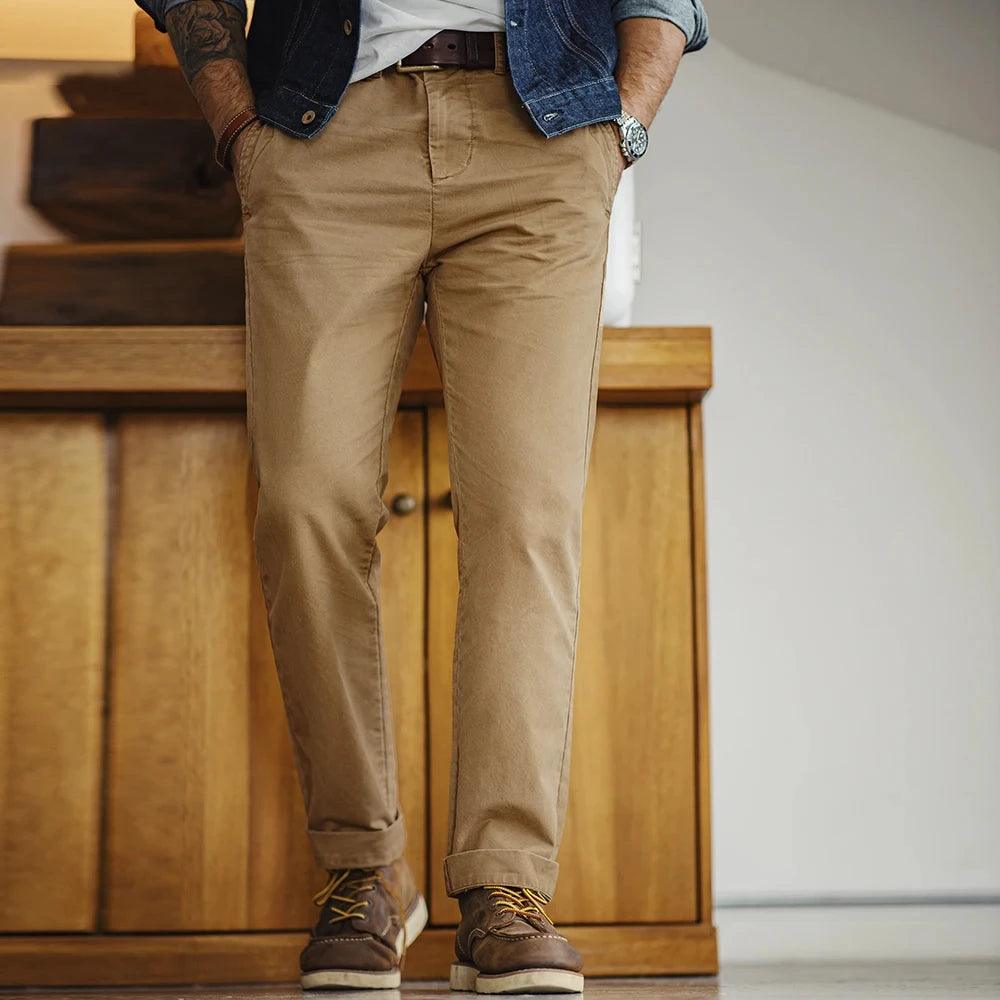 Classic Khaki Twill Pants - Wild Soul Co.