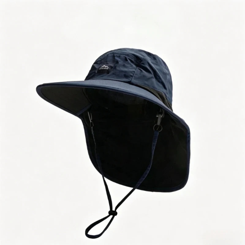 Trail Wide Brim Hat in Navy
