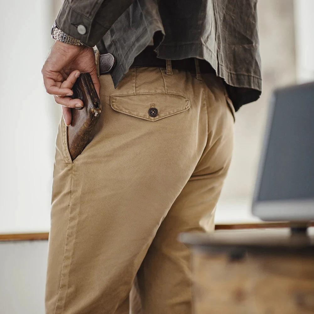 Classic Khaki Twill Pants - Wild Soul Co.