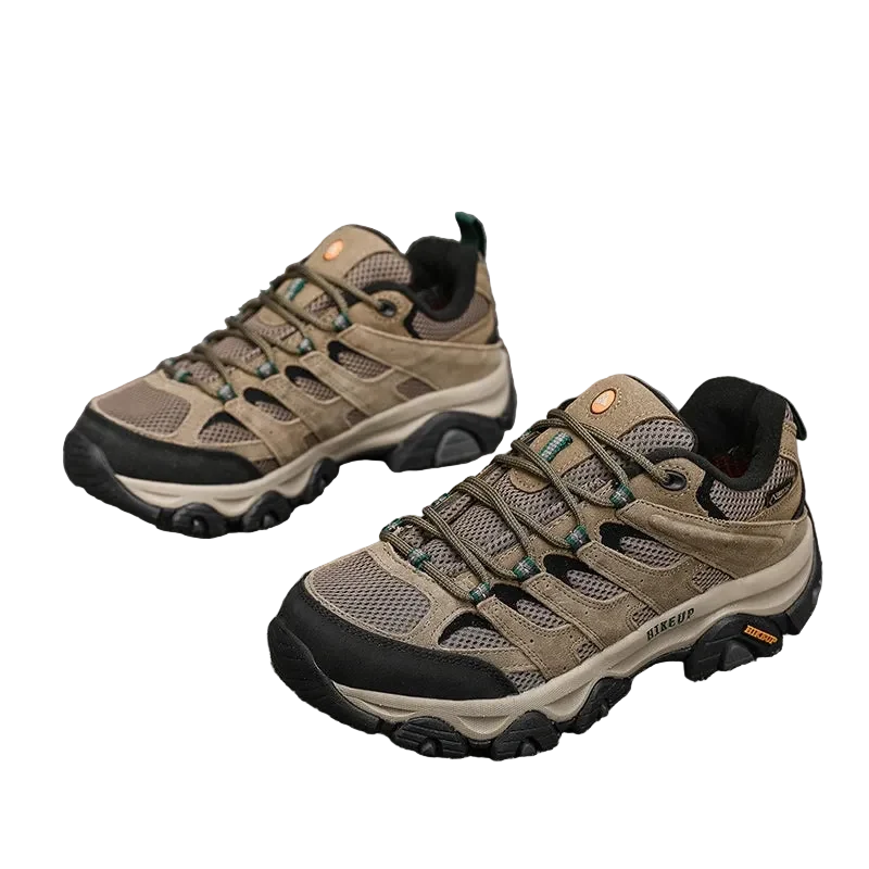 All Terrain Trail Sneaker in Khaki, pair, three quarter view