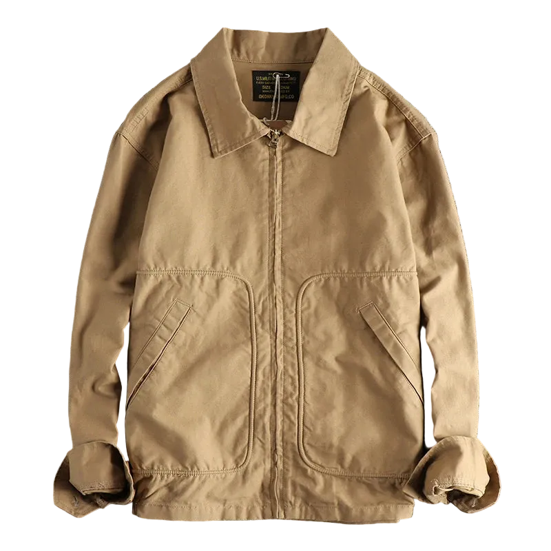 Frontier Field Jacket in Khaki, laid flat