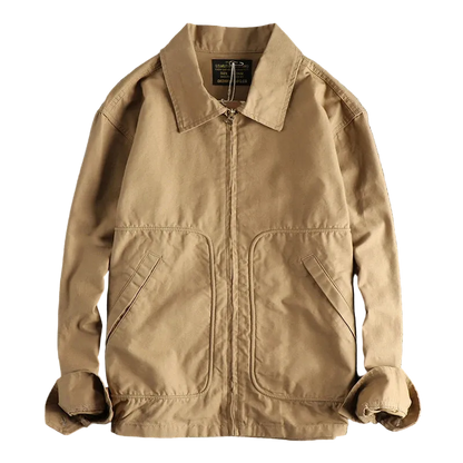Frontier Field Jacket in Khaki, laid flat