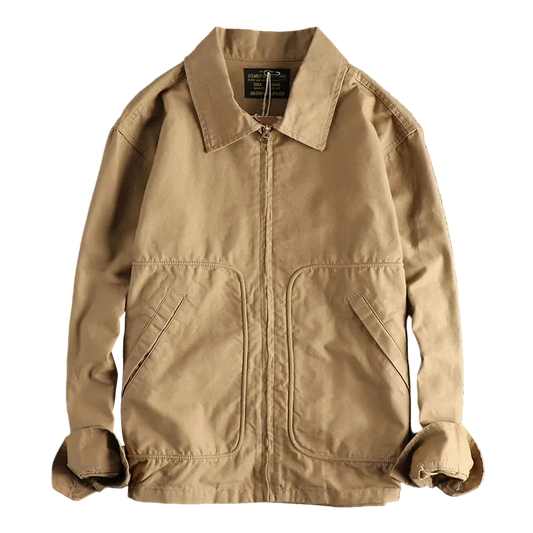 Frontier Field Jacket in Khaki, laid flat