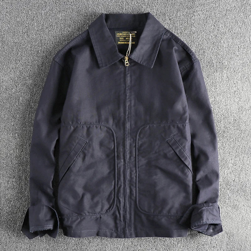 Frontier Field Jacket in Graphite, laid flat