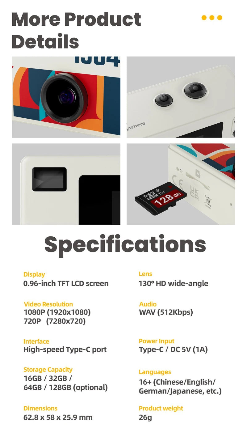 Mini Vintage Camera 1984 – Retro Keychain