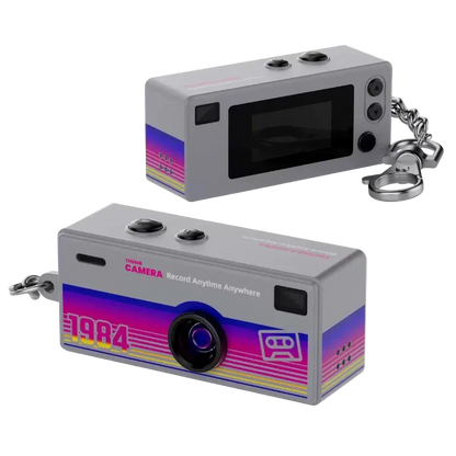 Mini Vintage Camera 1984 – Retro Keychain