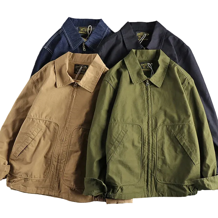 Frontier Field Jacket in the four colors with the vintage hangtag