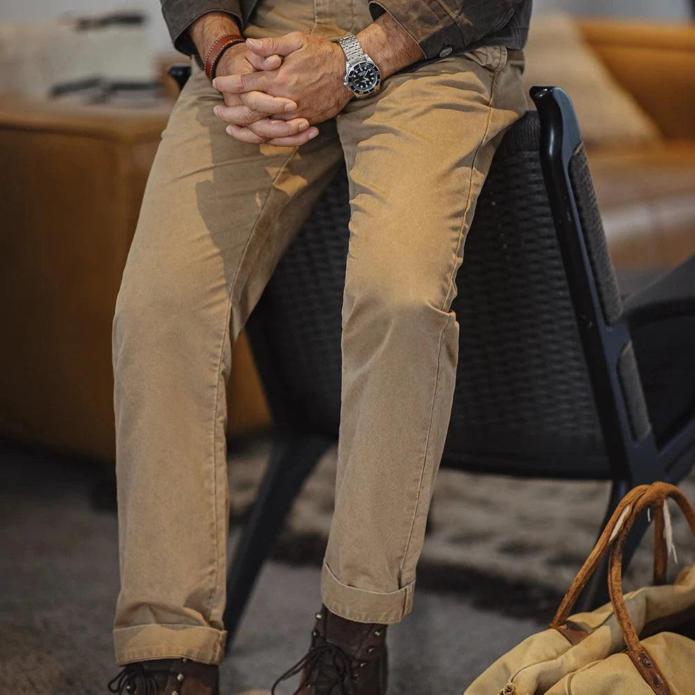 Khaki Twill Trouser