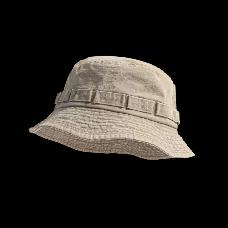 Lookout Washed Cotton Bucket Hat in Stone