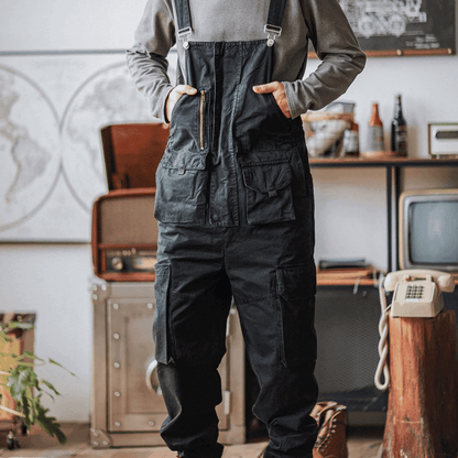 Sloppy Overalls Big Pockets Workwear with Zipper Fly - Wild Soul Co.